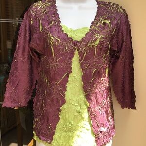 Magic Scarf ladies jacket & cami. NWT.